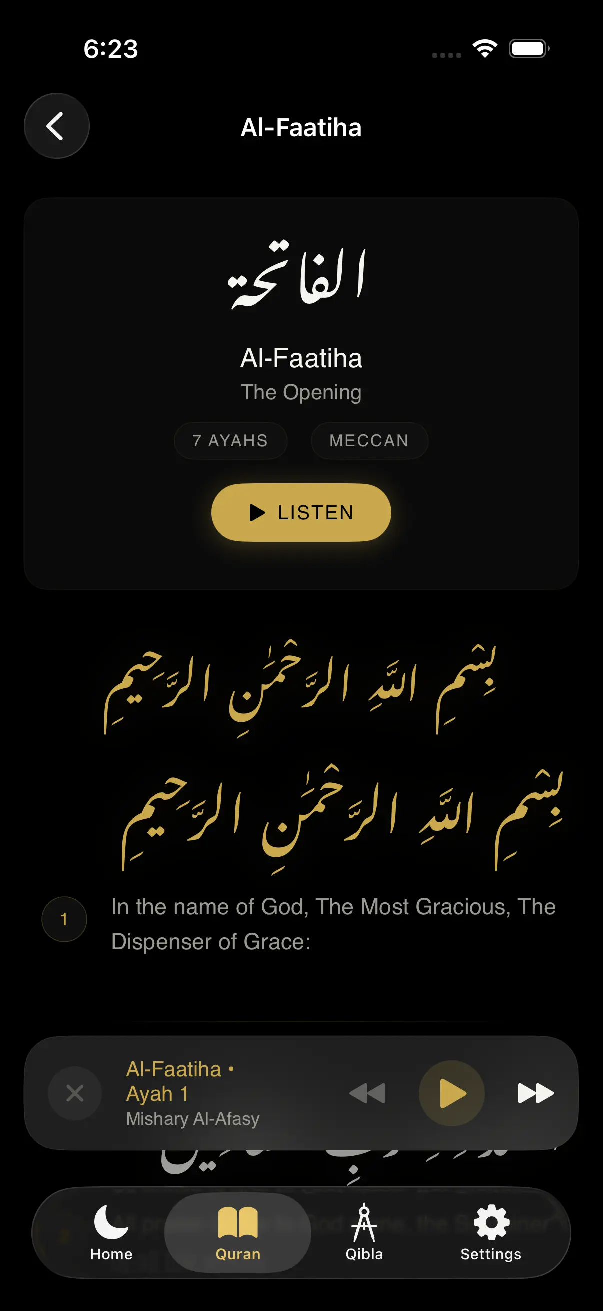 Read and listen with reverence.